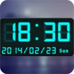 digital clock widget android application logo